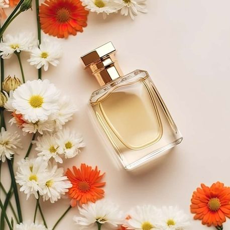 perfume con flores